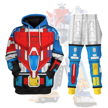 CustomsPig GX-88 Dairugger XV Costumes Hoodie Sweatshirt T-Shirt Tracksuit