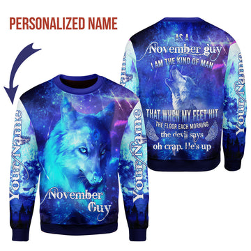 CustomsPig Personalized Tops November Guy All Over Printed