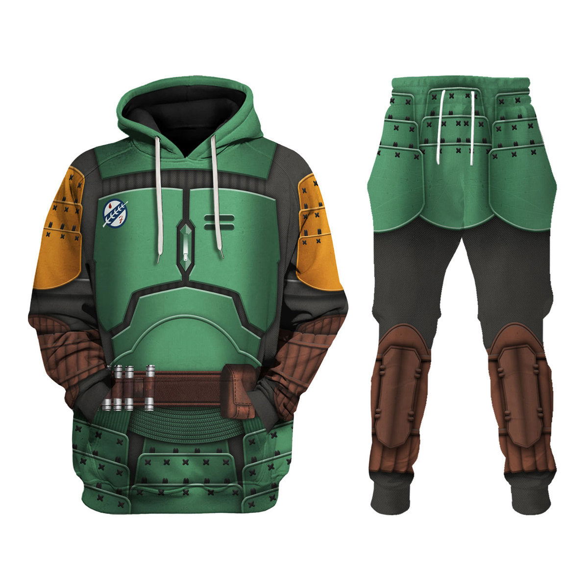CustomsPig The Book of Boba Fett Samurai Costumes Hoodie Sweatshirt T-Shirt Tracksuit