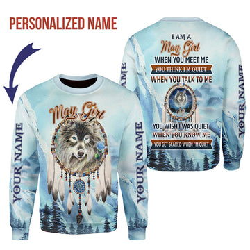 CustomsPig Personalized Tops I Am A May Girl All Over Printed