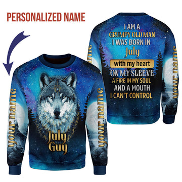 CustomsPig Personalized Tops I Was Born In July All Over Printed
