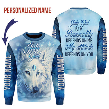 CustomsPig Personalized Ugly Sweater July Girl All Over Printed