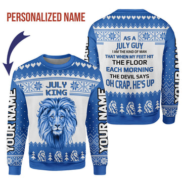 CustomsPig Personalized Tops July Guy All Over Printed