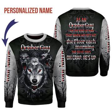 CustomsPig Personalized Tops  October Guy All Over Printed