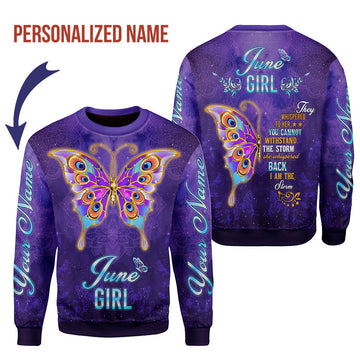 CustomsPig Personalized Tops June Girl All Over Printed