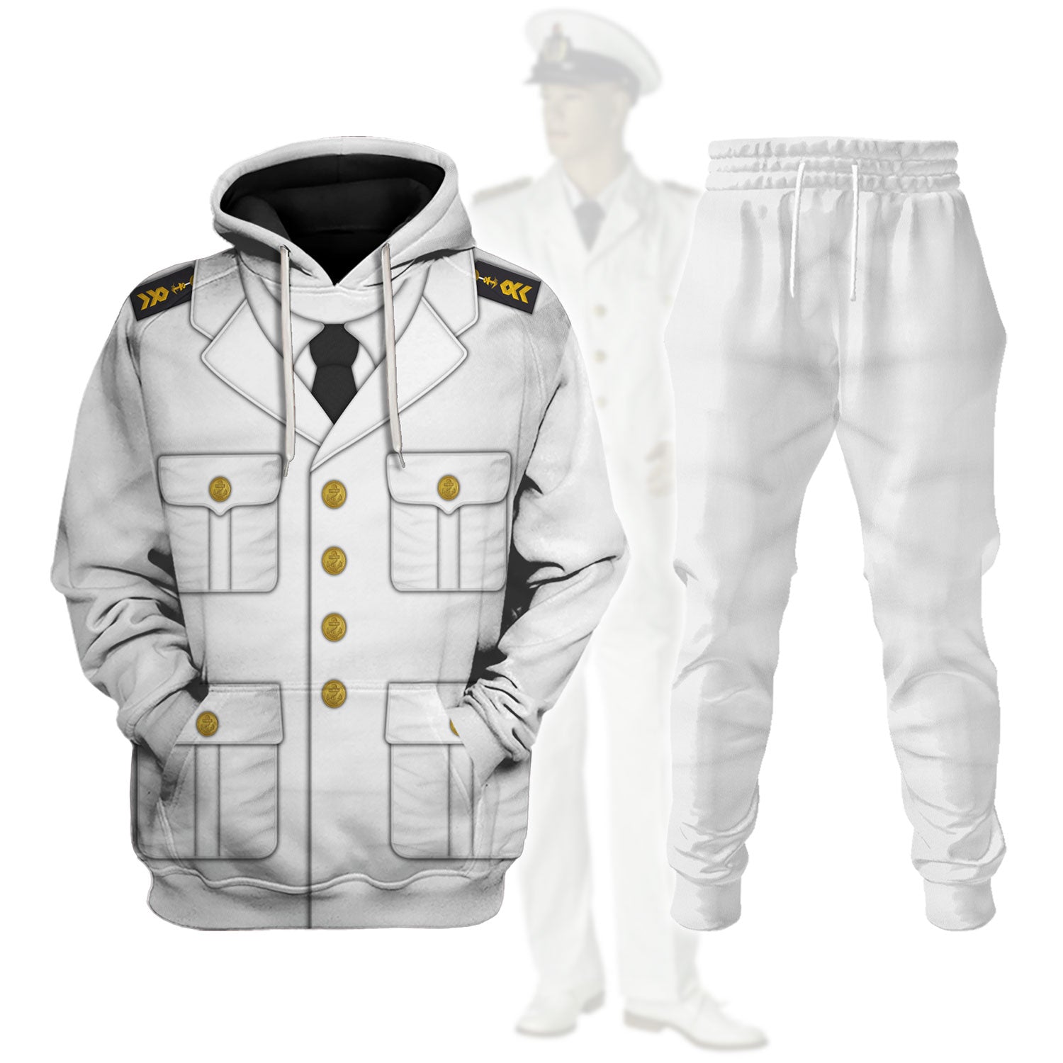 Summer Service Suit Hoodie Pullover Sweatshirt Tracksuit