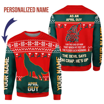 CustomsPig Personalized Tops April Guy All Over Printed