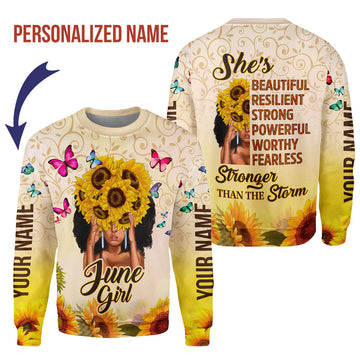 CustomsPig Personalized Tops June Girl All Over Printed