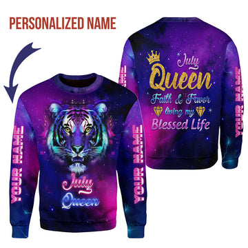 CustomsPig Personalized Tops July Queen All Over Printed