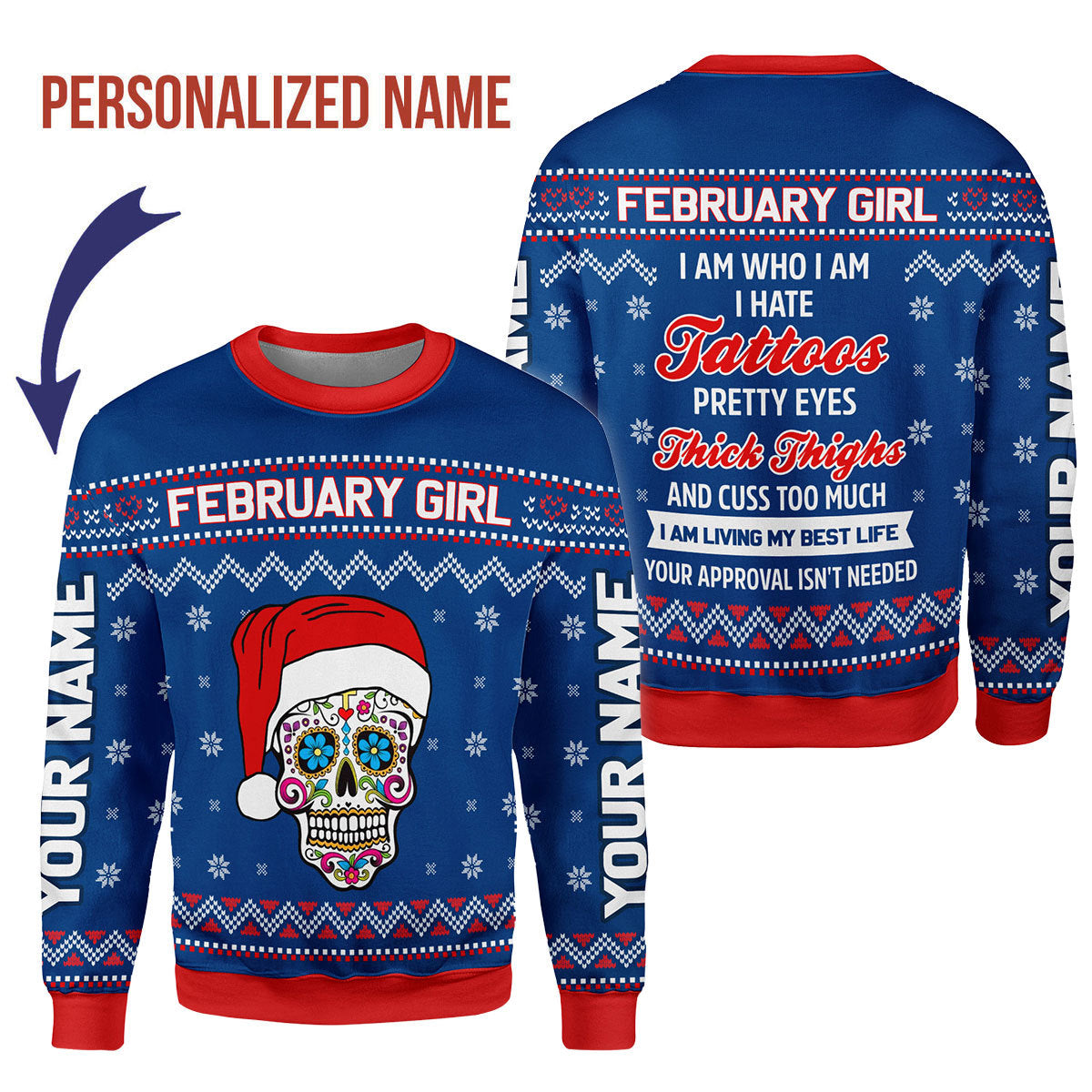 CustomsPig Personalized Tops I Am Who I Am All Over Printed