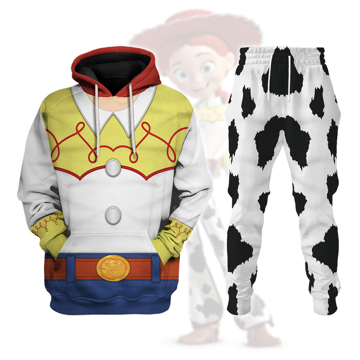 CustomsPig Jessie Costumes Hoodie Sweatshirt T-Shirt Tracksuit