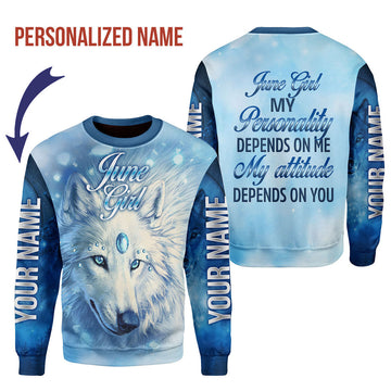 CustomsPig Personalized Ugly Sweater June Girl All Over Printed