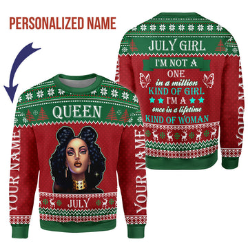 CustomsPig Personalized Tops July Girl All Over Printed