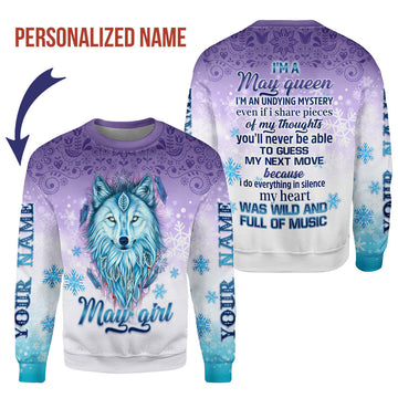 CustomsPig Personalized Tops I'm A May Queen All Over Printed