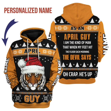 CustomsPig Personalized Hoodie April Guy All Over Printed