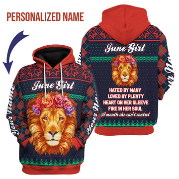 CustomsPig Personalized Hoodie June Girl All Over Printed