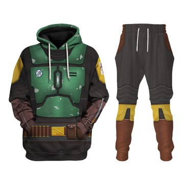 CustomsPig The Book Of Boba Fett  Costumes Hoodie Sweatshirt T-Shirt Tracksuit