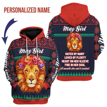 CustomsPig Personalized Hoodie May Girl All Over Printed