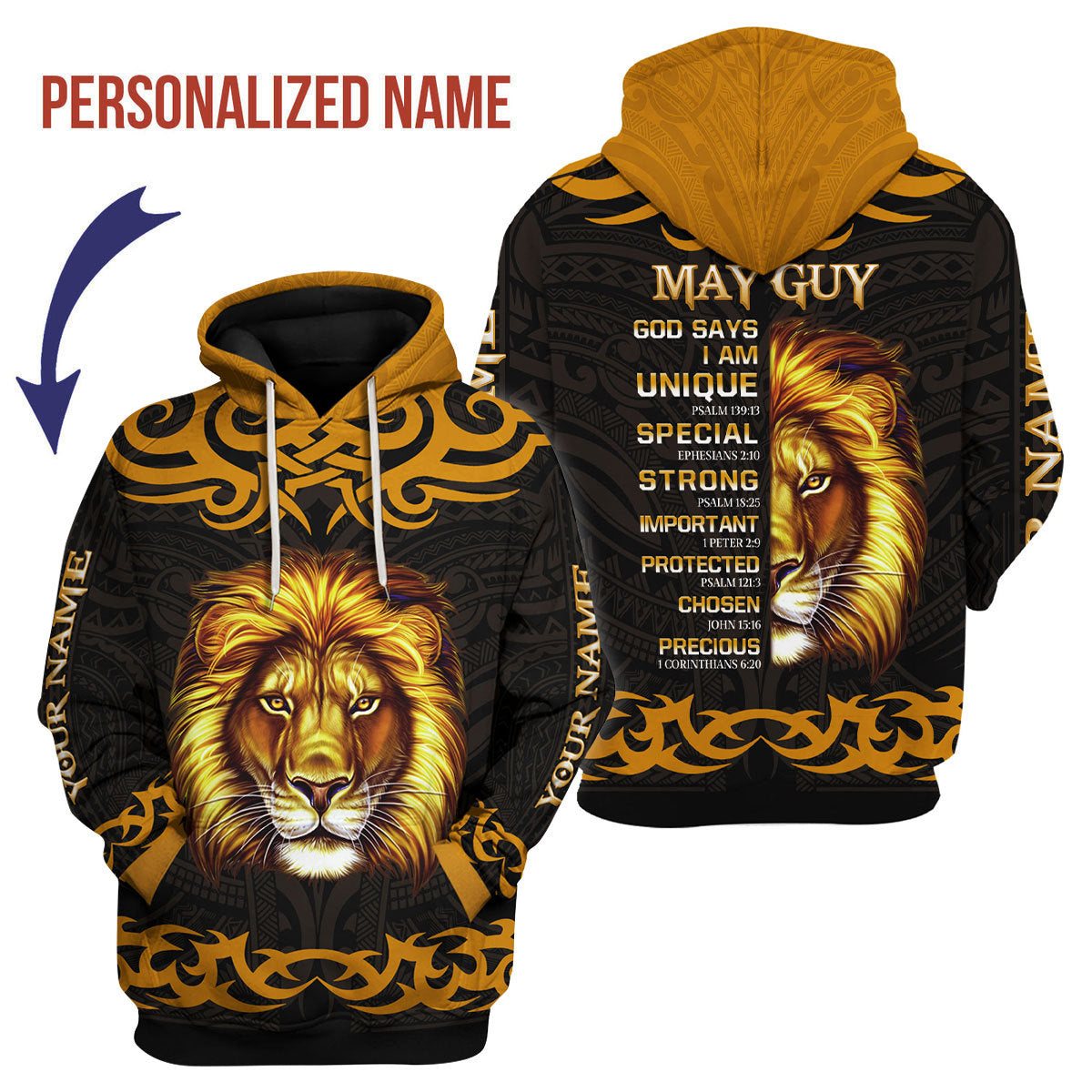 CustomsPig Personalized Hoodie May King All Over Printed