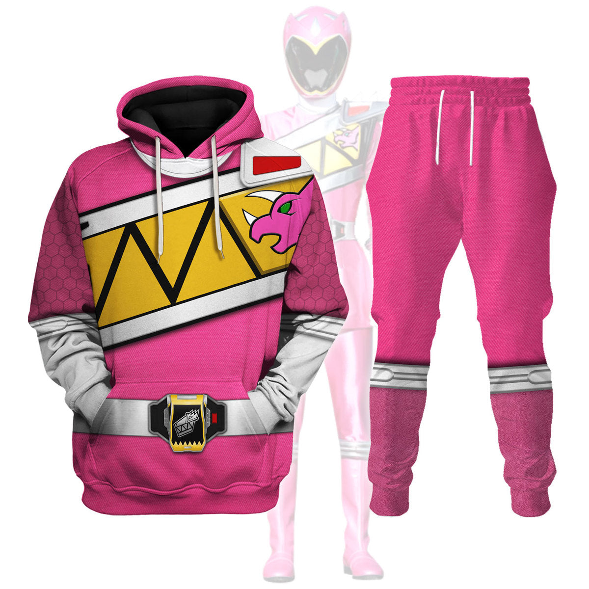 Pink Ranger of the Dino Charge Rangers Cosplay Tracksuit