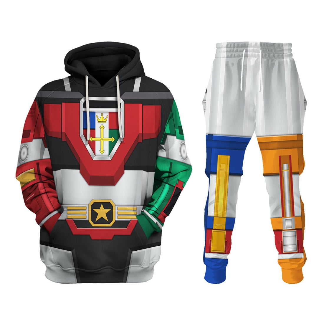 CustomsPig Robot Dou Voltron Costumes Hoodie Sweatshirt T-Shirt Tracksuit