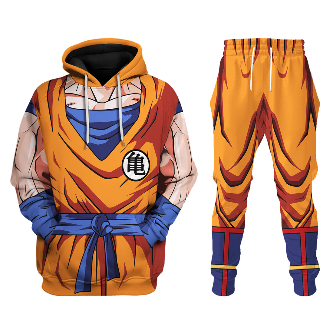 CustomsPig Son-Goku Costume Hoodie Sweatshirt T-Shirt Tracksuit