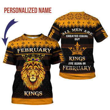 CustomsPig Personalized T-Shirt February Guy All Over Printed