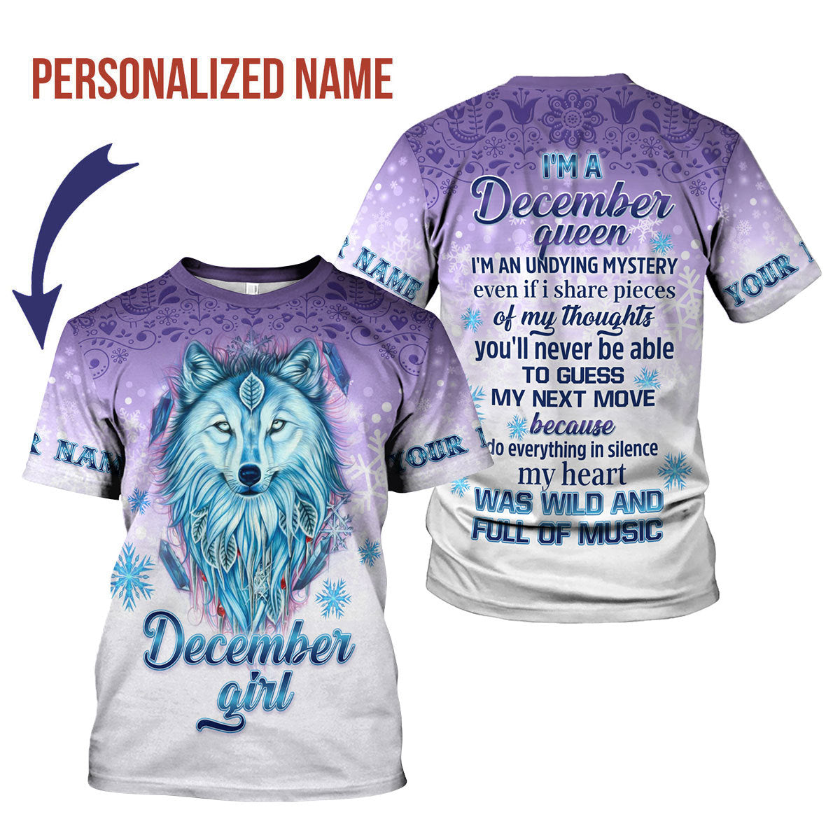 CustomsPig Personalized T-shirt All Over Printed
