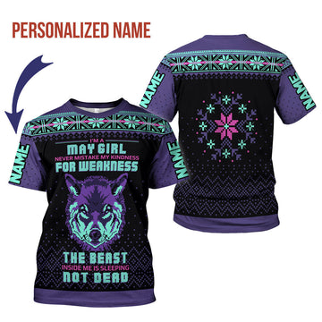 CustomsPig Personalized T-shirt May Girl All Over Printed