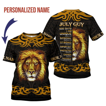 CustomsPig Personalized T-Shirt July King All Over Printed