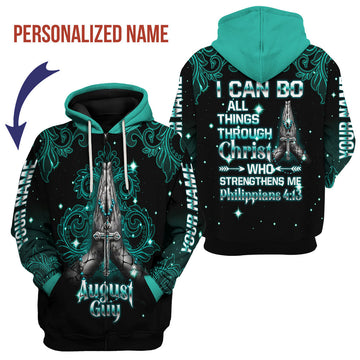 CustomsPig Personalized Zip Hoodie August Guy All Over Printed