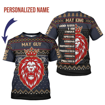 CustomsPig Personalized T-shirt May Guy All Over Printed