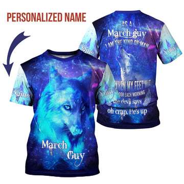 CustomsPig Personalized T-Shirt March Guy All Over Printed