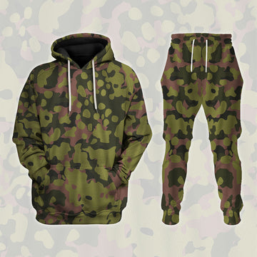 CustomsPig Waffen SS Type II M42 Oakleaf A Dark Variant Costumes Hoodie Sweatshirt T-Shirt Tracksuit