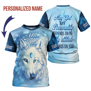 CustomsPig Personalized T-Shirt May Girl All Over Printed