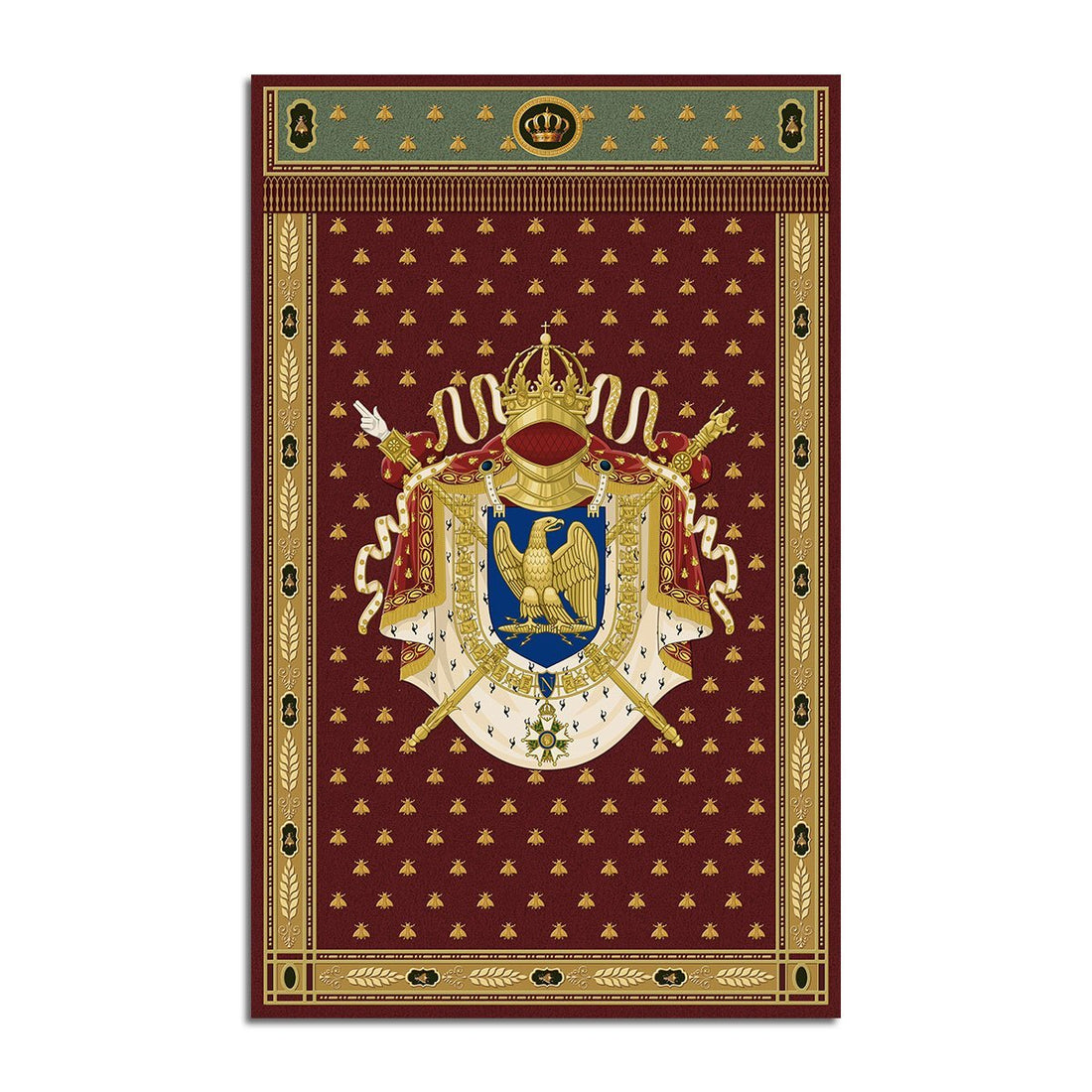 Napoleon Coat Of Arms Rug / Small (3 X 5 Feet 35 59 Inches) Qm824