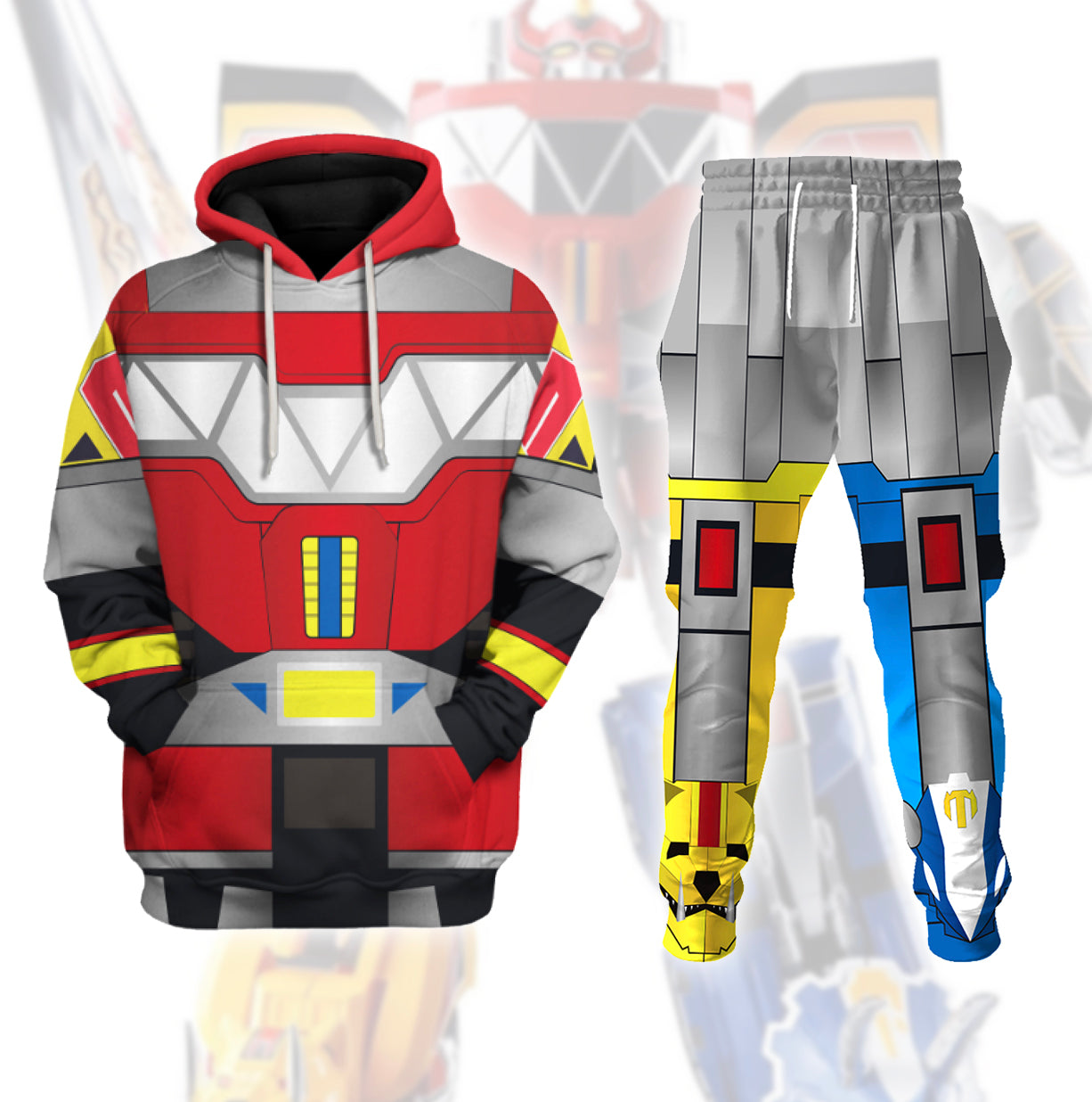 CustomsPig Unisex Tracksuit Soul of Chokin Megazord 3D Costumes
