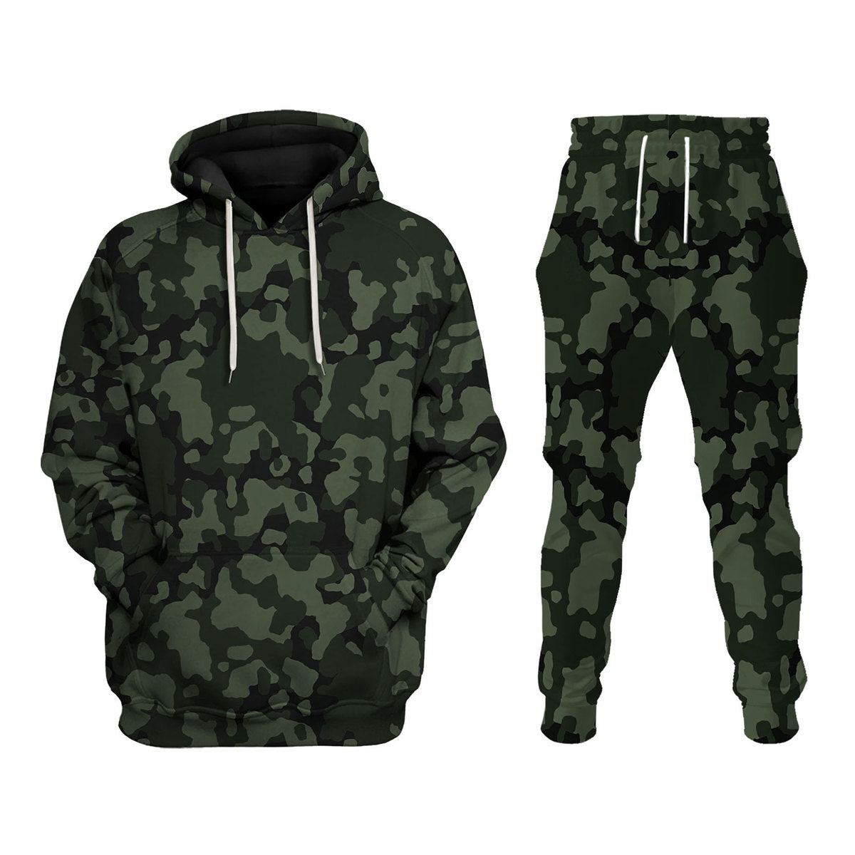 CustomsPig Flecktarn Darkgreen Costumes Hoodie Sweatshirt T-Shirt Tracksuit
