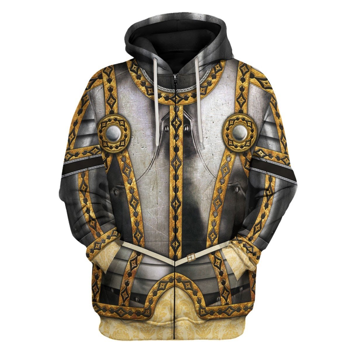 Phillip Ii Of Spain Zip Fleece Hoodie / S Qm575