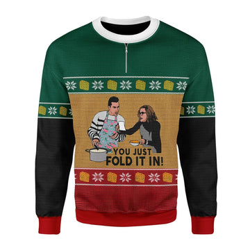 Gearhomies Christmas Unisex Sweater Schitt's Creek You Just Fold It In 3D Apparel
