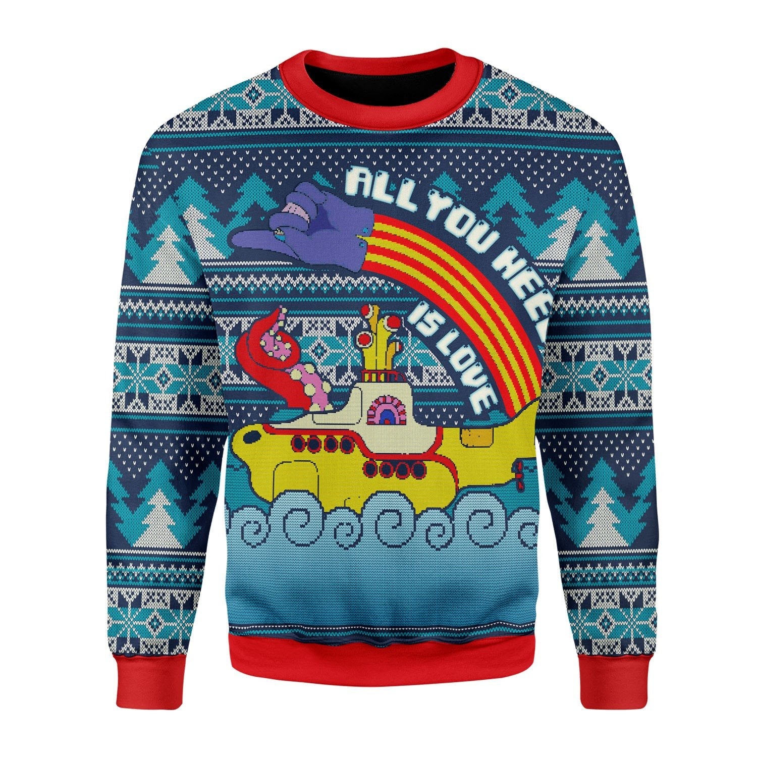 Customspig Christmas Sweater All You Need Is Love 3D Apparel