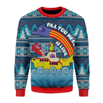 Customspig Christmas Sweater All You Need Is Love 3D Apparel