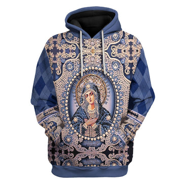 Customspig Tops Pullover Sweatshirt Maria Russian Orthodox 3D Apparel