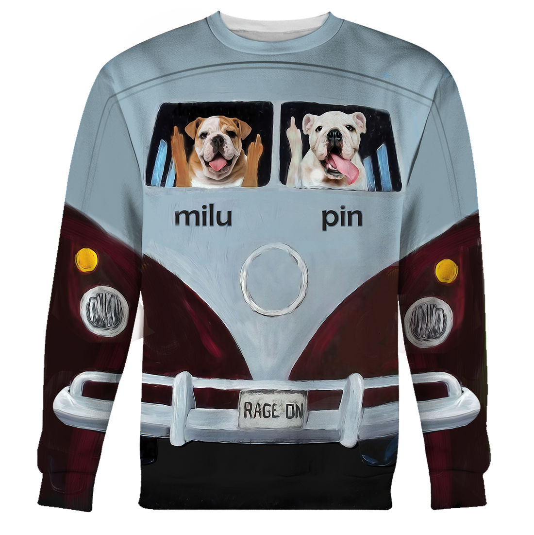 Customized Pets Long Sleeves  Funny Pets In Car