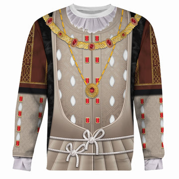 Henry VIII King of England Fleece Long Sleeves