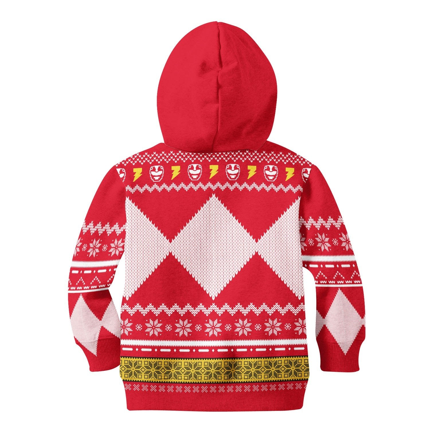 Gearhomies Unisex Kid Tops Pullover Sweatshirt Red Mighty3D Apparel