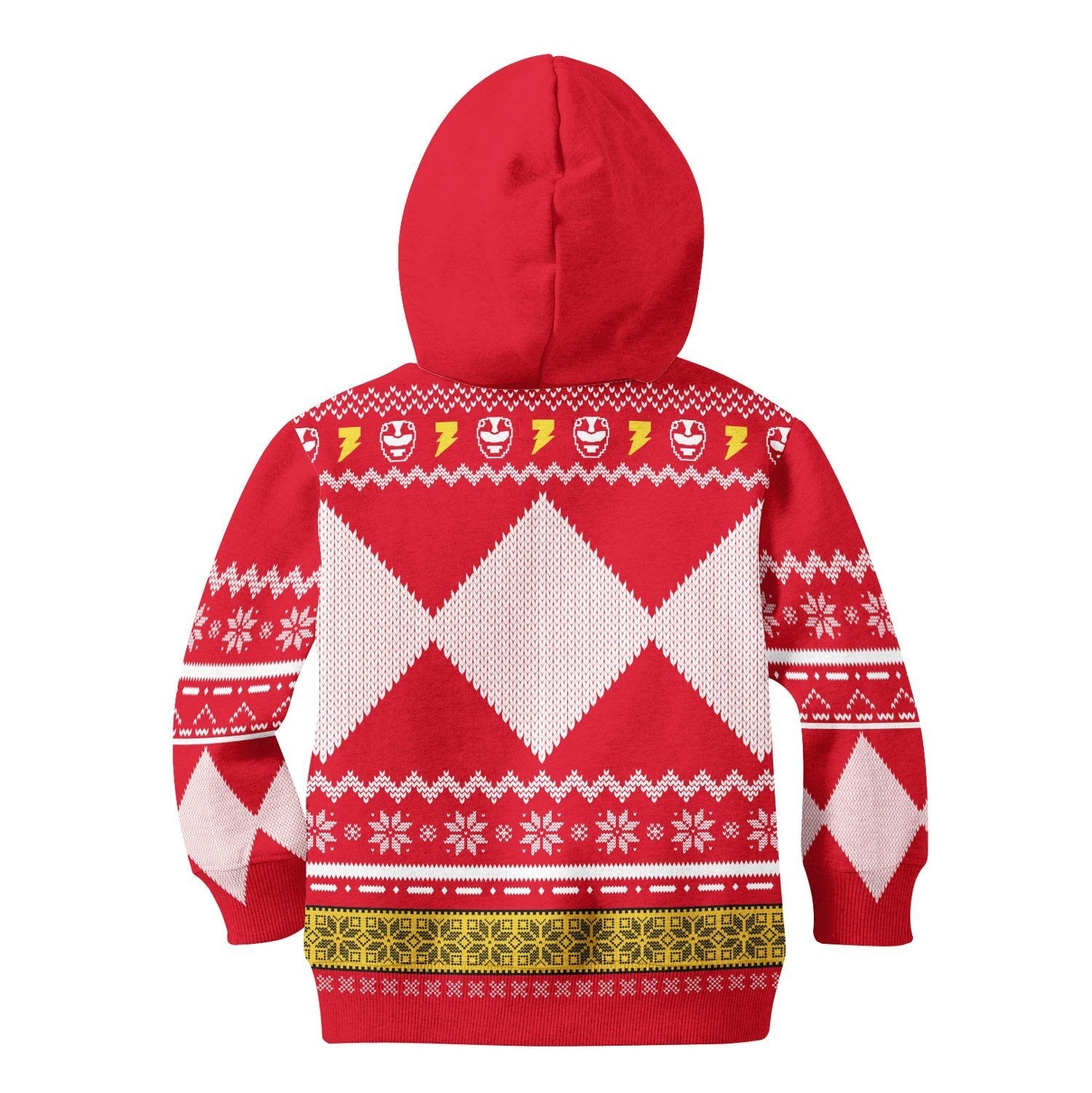 HumansBold 3D Kid Hoodie Red Power Rangers