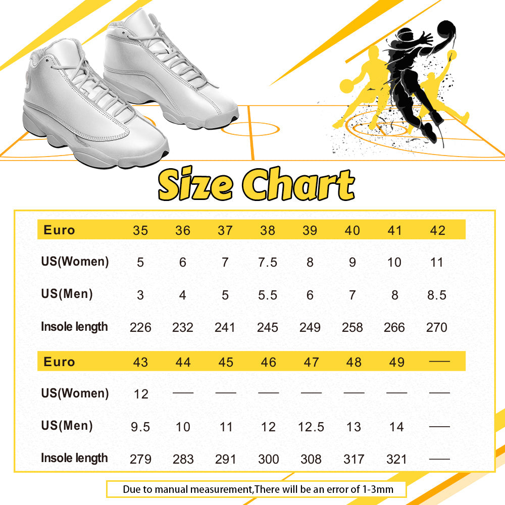 Customspig Elvis Aloha Unisex AJ13 Shoes White