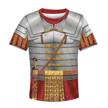 Kqm682 Roman Empire Soldier Armor Kid Kid T-Shirt / Toddler 2T