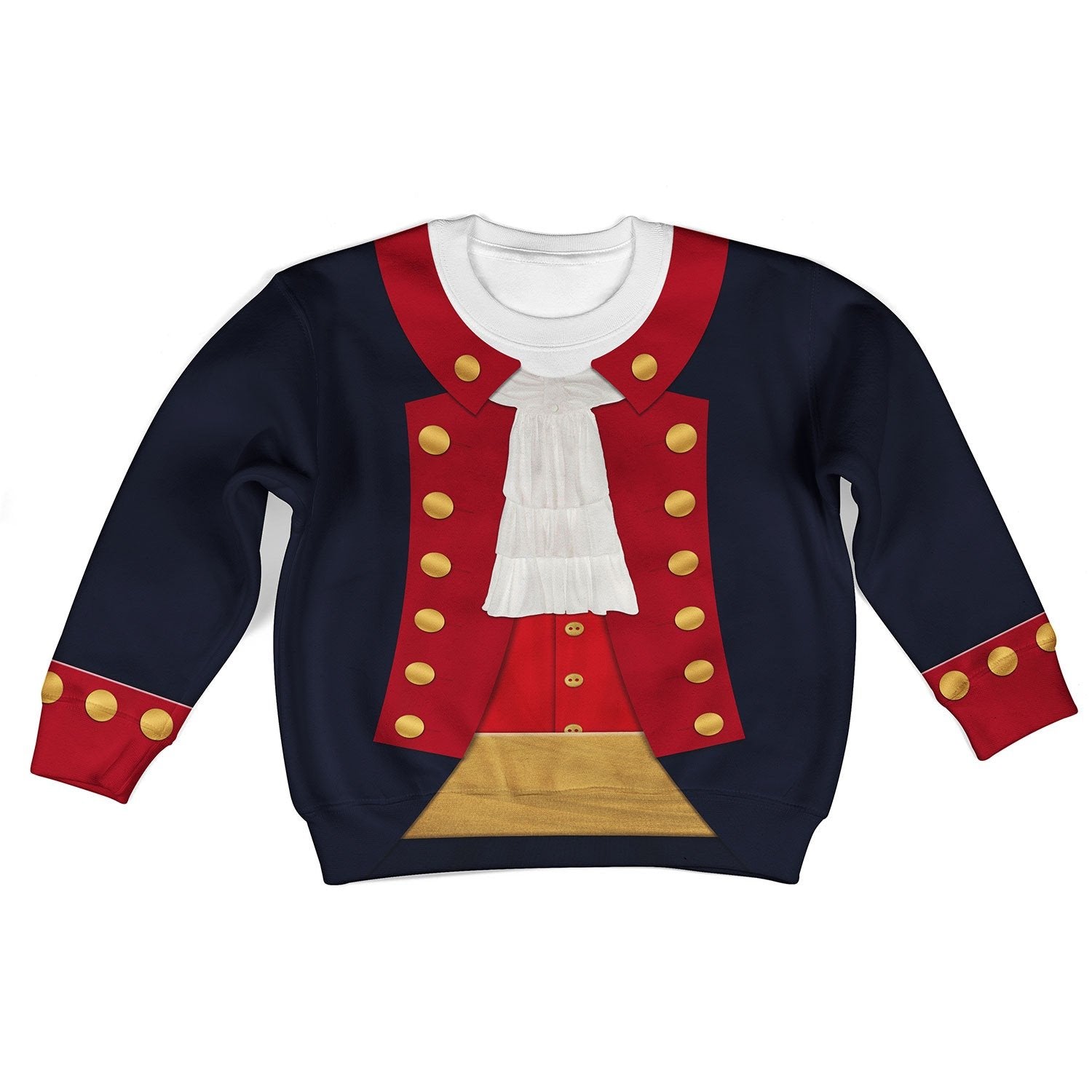 John Paul Jones Revolutionary War Uniform Kid Long Sleeves